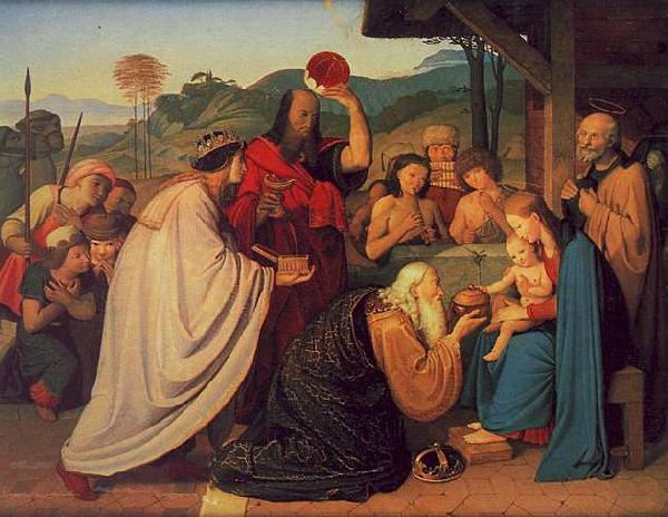 Friedrich Johann Overbeck The Adoration of the Magi 2 oil painting image
